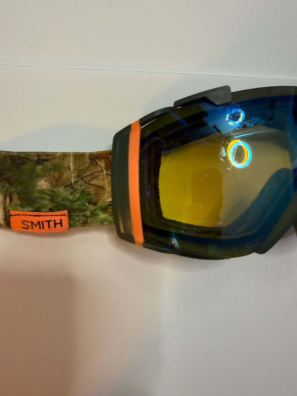 Smith Snow Goggles Camo Orange Mirror Lens
